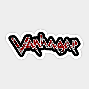 Van Hagar - Original First Album VH logo FrankenStrat Style Sticker